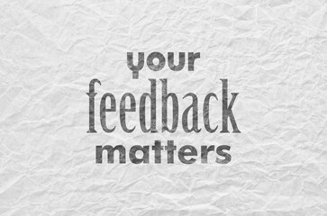 your feedback matters sign 