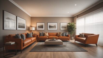 Fototapeta premium Living room. Generative AI