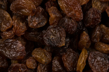 Sweet raisins background