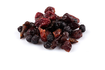Dried cranberries, cherries and blueberries