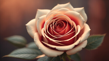 Rose Flower Close up. Generative AI