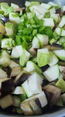 salad with cucumber and onion