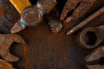 Old rusty tools