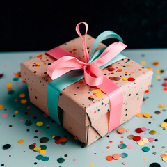 gift box with ribbon and bow
