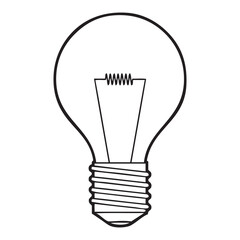 bulb lamp sketch vector illustration