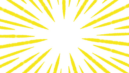 アナログ風な線の集中線のイラスト素材