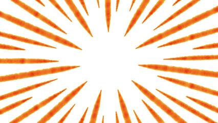 アナログ風な線の集中線のイラスト素材