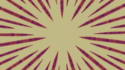 アナログ風な線の集中線のイラスト素材