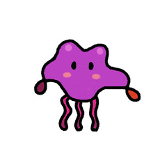 Purple Jellyfish Monster