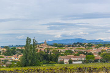 vue du village de Tulette dans la Drôme