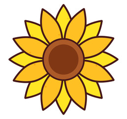 ひまわり　イラスト素材