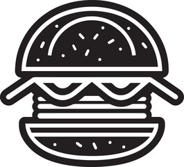 Burger logo, burger icon, vector illustration, SVG