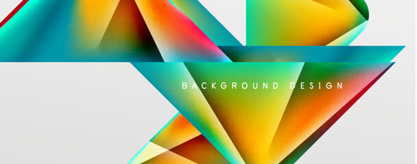 Triangle fluid color gradient abstract background. Vector Illustration For Wallpaper, Banner, Background, Card, Book Illustration, landing page