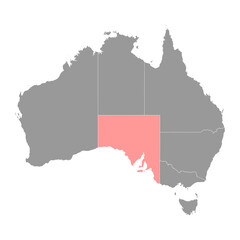Fototapeta premium South Australia Map, state of Australia. Vector Illustration.