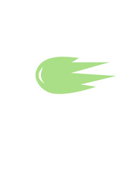 green shock wave vector icon