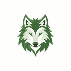 Wolf head logo template vector icon illustration design. Can be used for logo, icon, element, sign, label, badge and other.