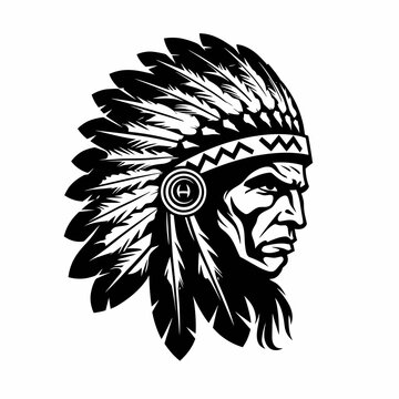 Native American Apache warrior