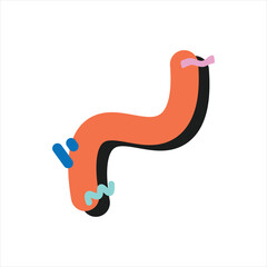 Abstract Memphis Shape