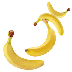 Flying delicious bananas, cut out