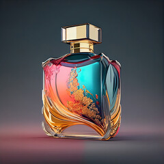 glass perfume bottle, Generative Ai
