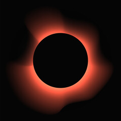 Circle illuminate light frame with color gradient