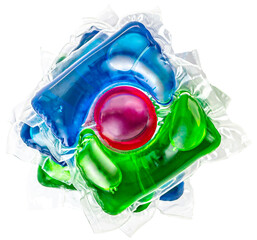 colored capsules for washing clothes