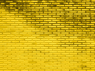Yellow Brick Wall Background