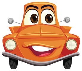 A cartoon car character