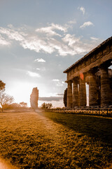 Fototapeta na wymiar Archeological sites of Paestum, Italy