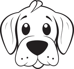 Anime dog in cartoon style, anime dog, coloring page, vector Illustration, SVG