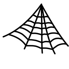 Halloween spider web horror silhouettes for decoration