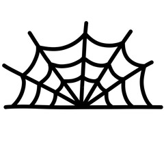 Halloween spider web horror silhouettes for decoration