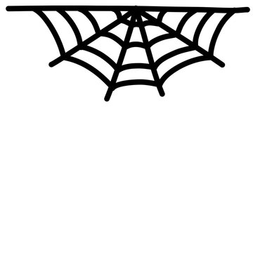 Halloween spider web horror silhouettes for decoration
