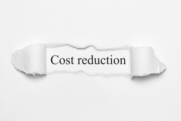 Cost reduction	