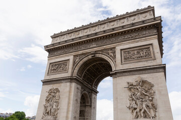 Fototapeta na wymiar sight of Arc de Triomphe in Paris