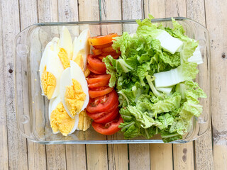 fresh vegetables salad, healthy lifestyle.