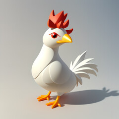 Generative AI illustration of  rooster