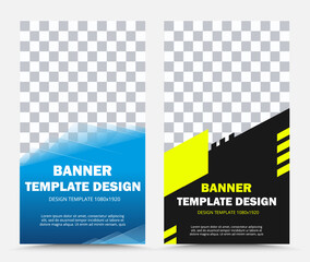 Colorful design of vector banner templates with transparency fragment