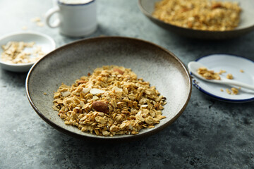 Traditional homemade granola