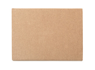 Top view of carton box isolated