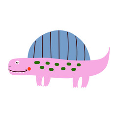 Dino, cute vector illustration, scandinavian art, doodle style.