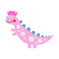 Dino, cute vector illustration, scandinavian art, doodle style.