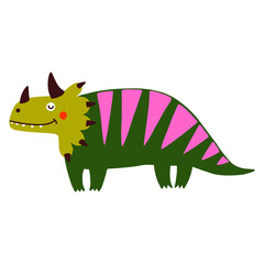 Dino, cute vector illustration, scandinavian art, doodle style.