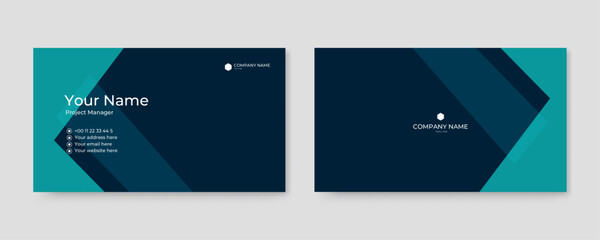 Corporate professional business card template. modern creative business card and name card