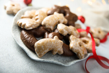 Traditional homemade assorted gingerbreads