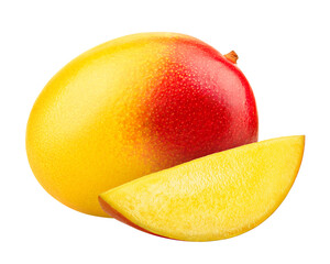 Mango isolated on white background, full depth of field