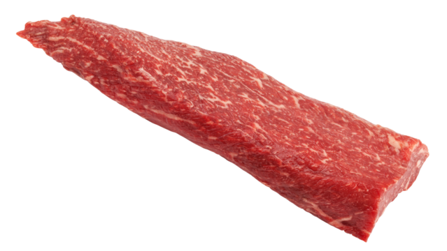 meat, beef, isolated on white background, full depth of field