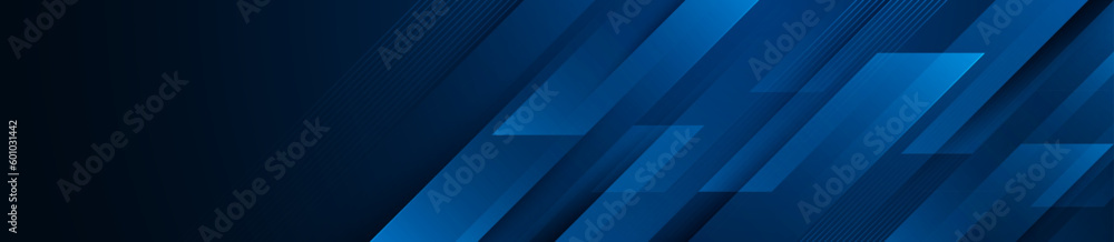 Poster abstract dark blue banner design background with diagonal geometric overlay layer. modern square sha