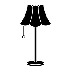 Table lamp icon vector on trendy design