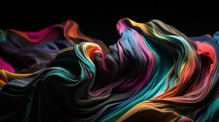 Fototapeta na wymiar beautiful colors of fabric silk texture pattern